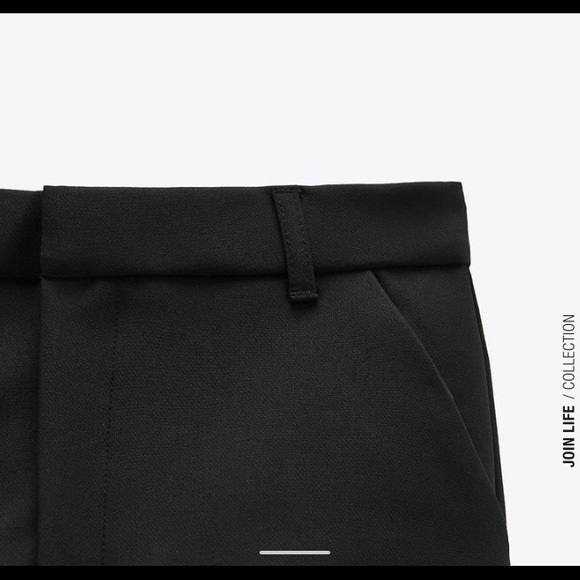 Zara black skort- SPLIT SKIRT CULOTTES - Picture 3 of 4